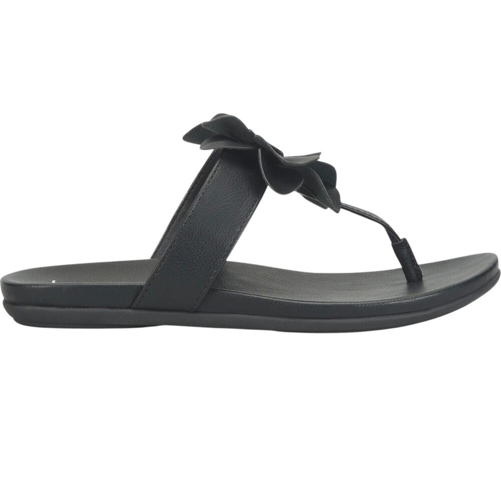 BOC BY BORN Kendal Floral Appliqué Sandal Black Size 7 - Picture 4 of 7